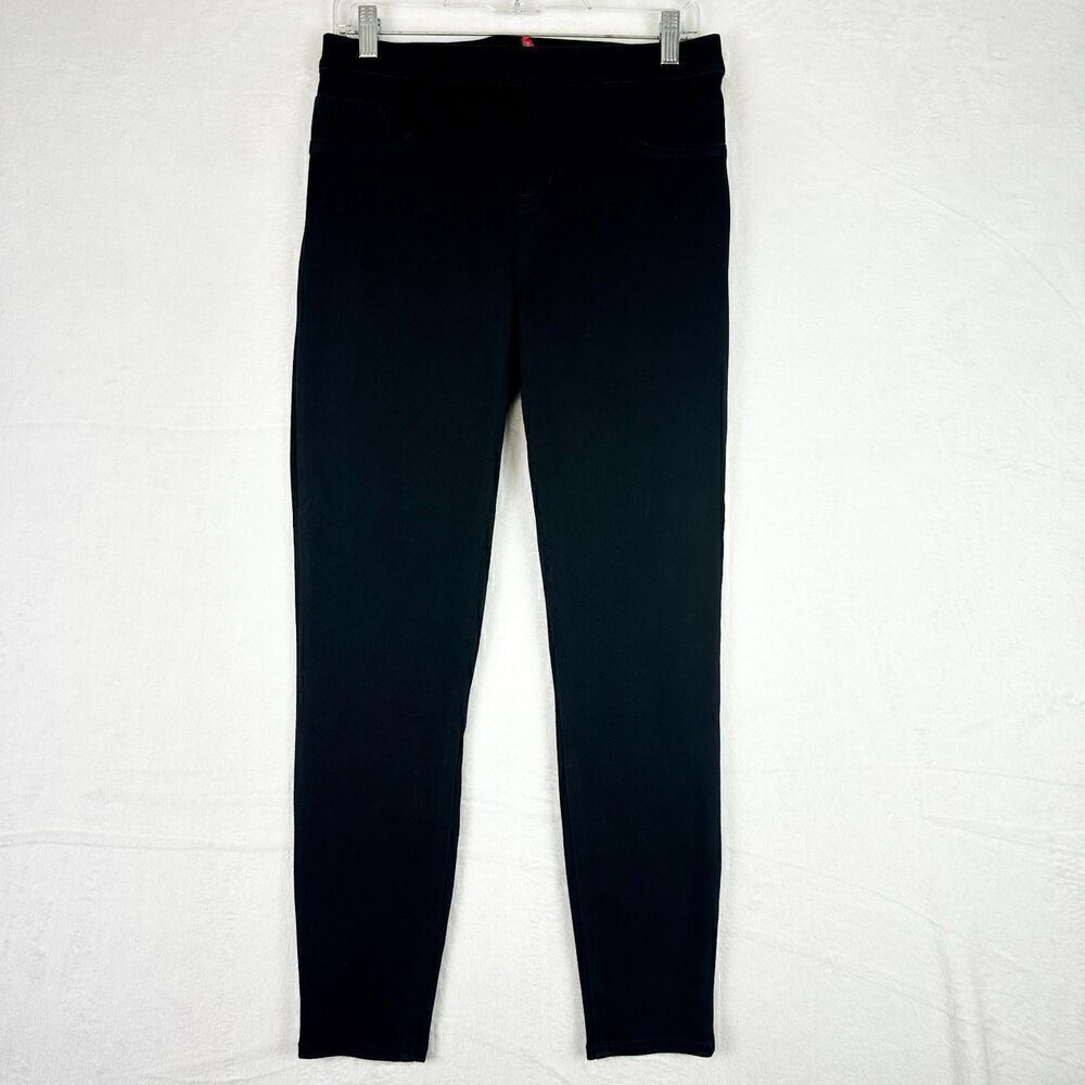 Spanx Jean-ish Ankle Leggings Womens Large Black Pull On Shaping Stretch